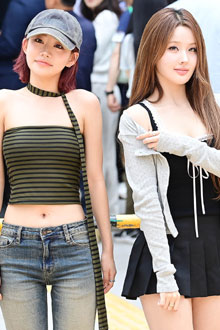'투표는 민주주의의 꽃' 키오프 쥴리-벨, 사전투표소 빛낸 미모