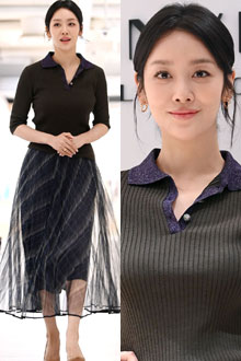 차주영 '골지티+샤스커트 입었을 뿐인데...고급美 폭발'