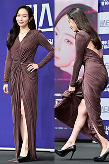 '뻥 뚫린 뒤태' 이민영 '아찔 앞트임에 백리스 드레스로 섹시미 업!'
