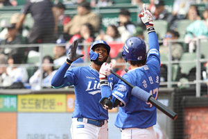 '홈런 3방 폭발' 삼성, 타격은 우승후보 맞네…SSG 8-0 완파→최원태 5이닝 무실점