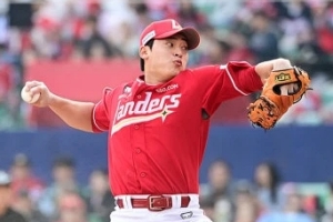 '메가랜더스포' 대폭발에 5일 강제 휴식→무사 1, 2루 위기 직접 막았다! 상대 팬 함성 컸는데, 나도 아드레날린 올라와