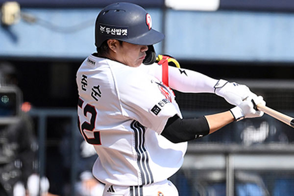 '한화 시즌 1호 무득점' 두산, 8-0 완승→4연패 탈출…박준순 결승 선제 3점포+잭로그 QS 첫 승