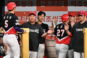 '홈런 쾅!쾅!쾅!' KIA, 키움 상대 전승+연승 휘파람…올러 다승 공동선두 등극