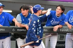 '감독님, 300승 축하드립니다' 삼성 타선 대폭발! 6~7회 8득점 미쳤다→0.5G 차 선두 수성