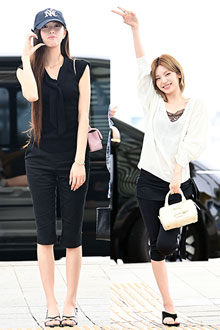 '뼈말라 각선미' 있지 유나-예지, 올 여름 카프리 팬츠 코디는 이렇게