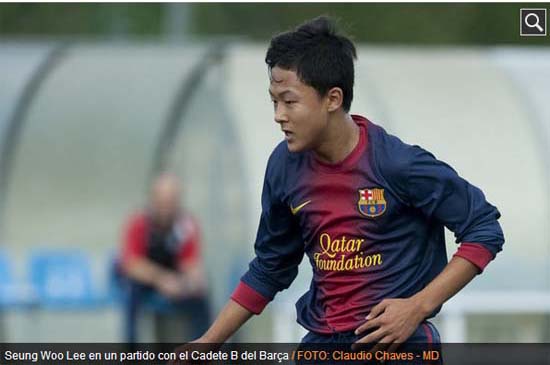 바르셀로나 유스팀에서 활약하고 있는 백승호, 이승우, 장결희가 친선대회에도 출전하지 못하게 됐다. ⓒ 문도 데포르티보 홈페이지 캡쳐