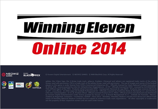 '위닝일레븐 온라인 2014'의 채널링 페이지가 열렸다. ⓒ 네오위즈게임즈
