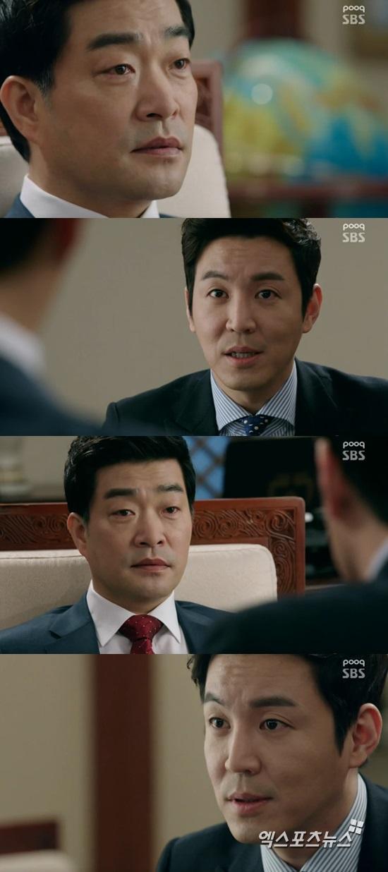 '쓰리데이즈' 최원영이 손현주를 협박했다. ⓒ SBS '쓰리데이즈' 방송화면