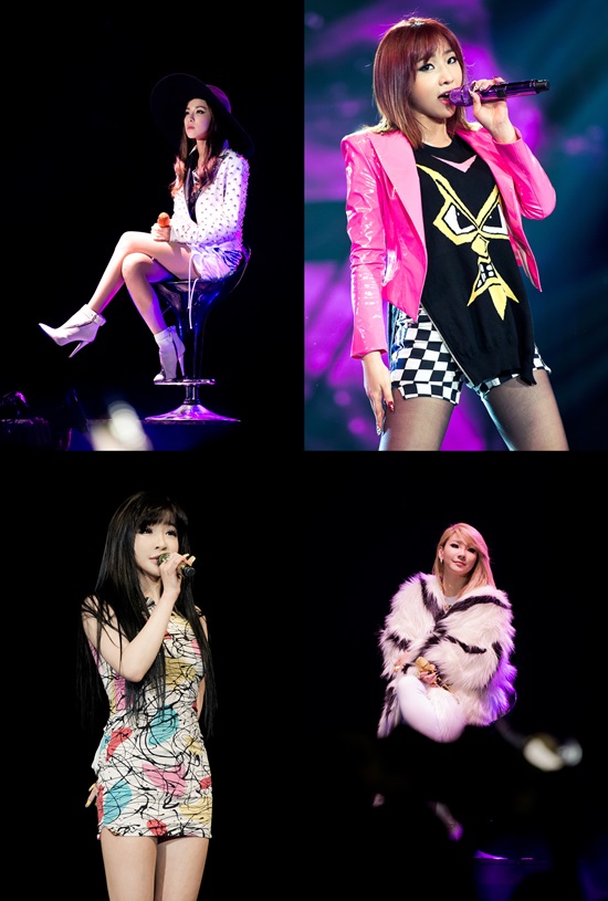 2NE1은 중국 콘서트에서도 다양한 매력을 발산했다. ⓒ YG엔터테인먼트