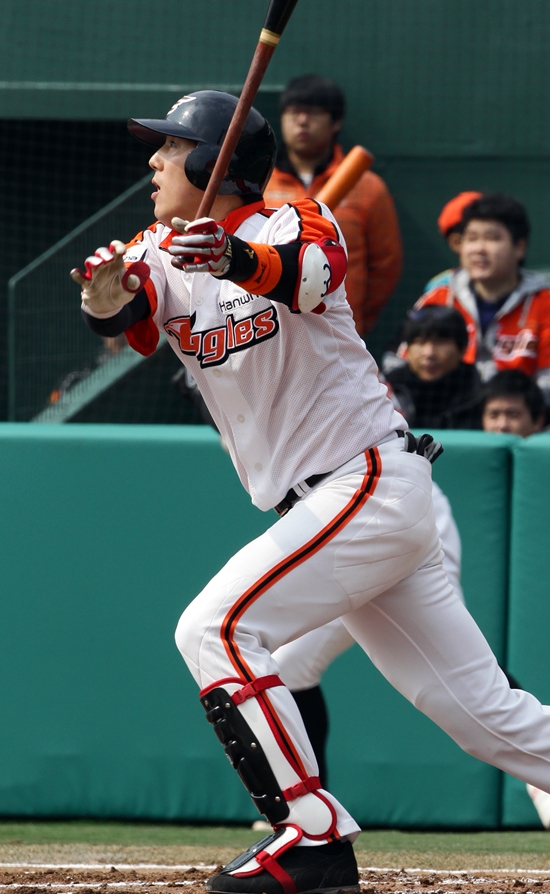 김회성이 시즌 4호 홈런을 기록했다. 사진=김회성 ⓒ 한화 이글스