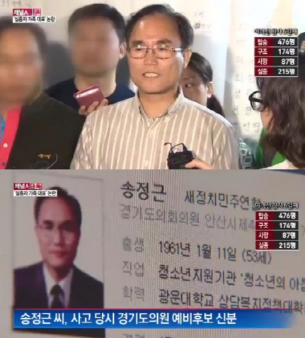 변희재 대표가 송정근을 비난했다 ⓒ 채널A 방송화면