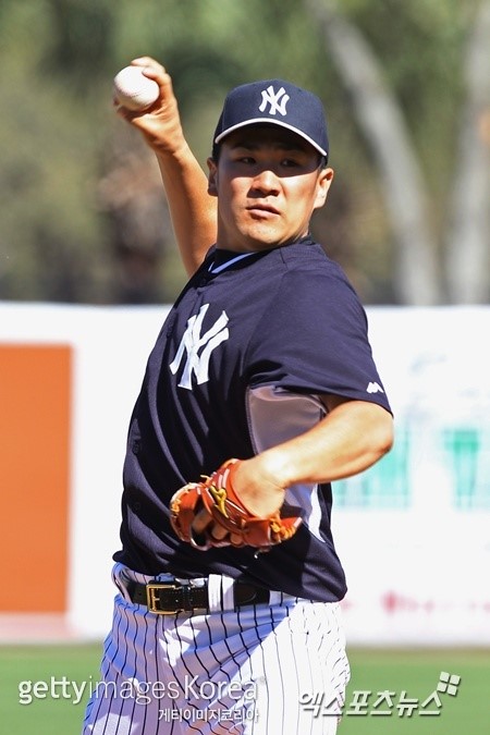 뉴욕 양키스의 일본인 투수 다나카 마사히로 ⓒ Gettyimages/멀티비츠