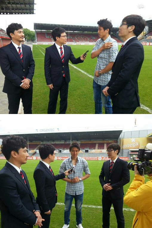 김성주·안정환·송종국 MBC 중계진이 구자철과 만났다‏ ⓒ MBC