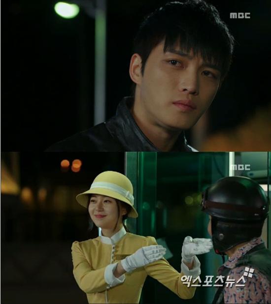 '트라이앵글' 김재중이 백진희에게 관심을 보였다. ⓒ MBC 방송화면