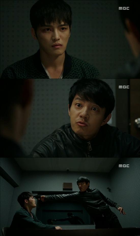 '트라이앵글' 김재중이 이범수를 속였다. ⓒ MBC 방송화면