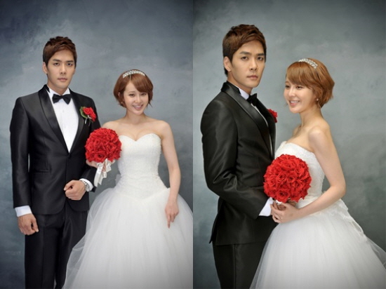 '빛나는 로맨스' 박윤재 조안의 웨딩드레스 사진이 공개됐다 ⓒ MBC