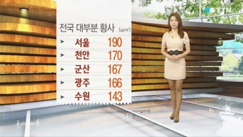 28일 옅은 황사가 이어지겠다. ⓒ YTN 방송화면