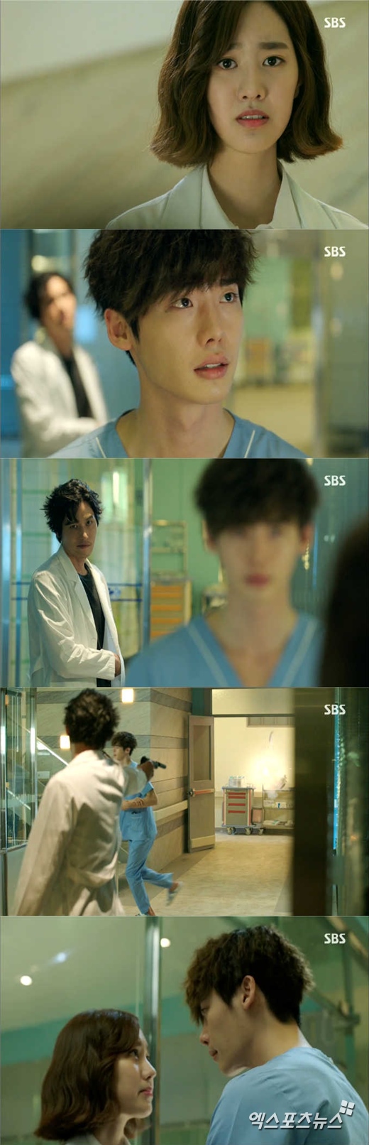 '닥터 이방인'의 진세연이 박해준으로부터 이종석의 목숨을 구했다. ⓒ SBS 방송화면