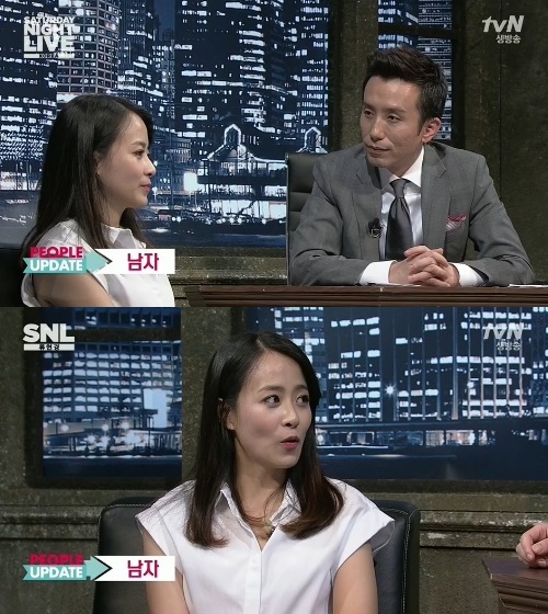 'SNL 코리아'에서 배우 류현경이 이상형을 공개했다. ⓒ tvN 방송화면