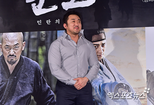 '천보' 역을 맡은 마동석은, '비스티 보이즈', '범죄와의 전쟁'에 이어 세 번째로 윤종빈 감독과 연을 맺었다. 권혁재 기자