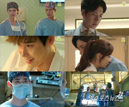 '닥터 이방인'의 이종석과 박해진이 같은 편에 서서 명우대학병원에 맞섰다. ⓒ SBS 방송화면