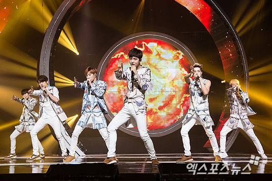 인피니트가 '뮤직뱅크'서 수록곡 '소나기' 무대를 공개한다. ⓒ 엑스포츠뉴스 DB