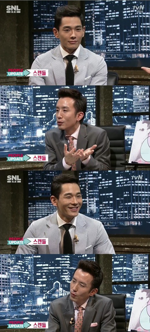 'SNL 코리아'에서 온주완이 열애설을 해명했다. ⓒ tvN 방송화면