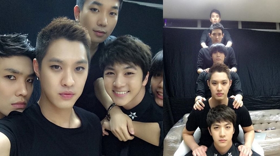 엠블랙이 페루 공연 취소를 언급하며 단체 셀카를 공개했다. ⓒ 승호 트위터