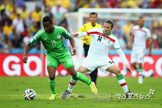 이란과 나이지리아가 무기력한 경기력을 서로 보이면서 0-0 무승부를 기록했다. 