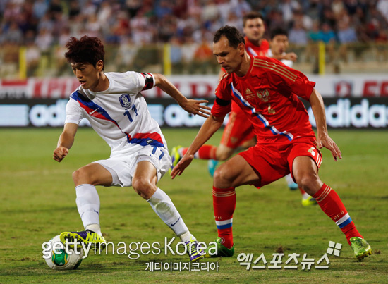 '결전의 날'이 하루 앞으로 다가왔다. 러시아를 상대하는 한국 대표팀에게 가장 중요한 것은 '원팀'이다. ⓒ Gettyimages/멀티비츠