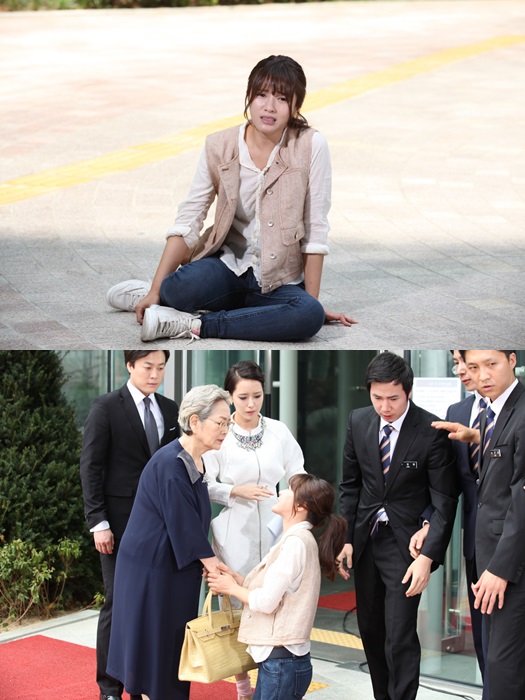 배우 오지은이 1인 시위를 하고 있는 MBC 새 일일드라마 '소원을 말해봐'의 스틸컷이 공개됐다 ⓒ MBC