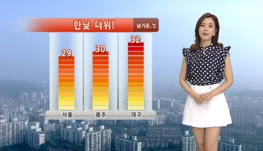 오늘 날씨는 전국 곳곳 무더위가 이어진다. ⓒ SBS 방송화면