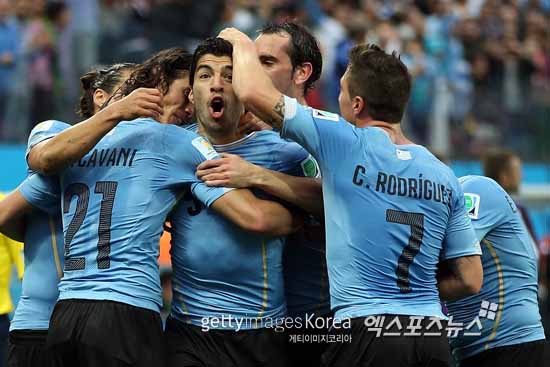 우루과이 축구 대표팀 ⓒ Gettyimages/멀티비츠