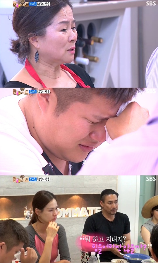 오열하는 조세호와 룸메이트 식구들 ⓒ SBS '일요일이 좋다-룸메이트'