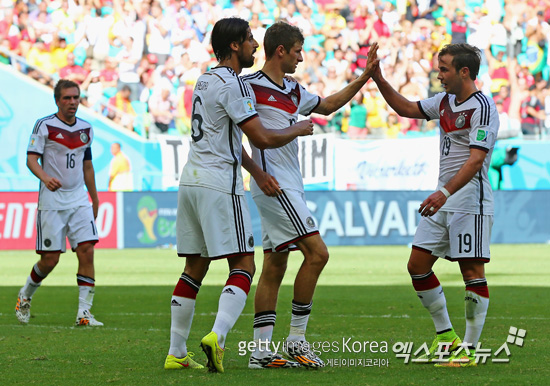 독일이 전반전을 1-0으로 앞선 채 마쳤다 ⓒ Gettyimages/멀티비츠