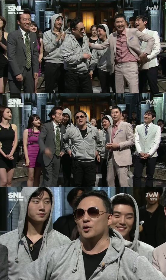 'SNL 코리아' 신해철이 신동엽과 돌직구 배틀을 했다. ⓒ tvN 방송화면