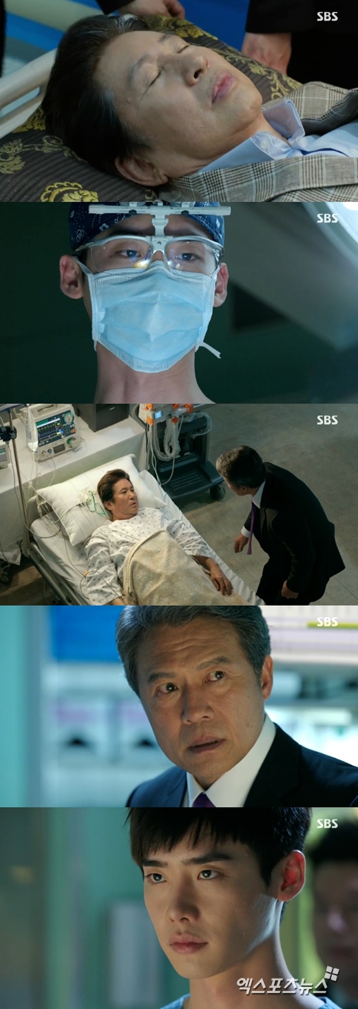 '닥터 이방인'의 김용건이 천호진의 악행을 모두 알게 됐다. ⓒ SBS 방송화면