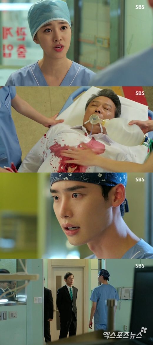 '닥터 이방인'의 이종석이 원수 천호진을 살렸다. ⓒ SBS 방송화면