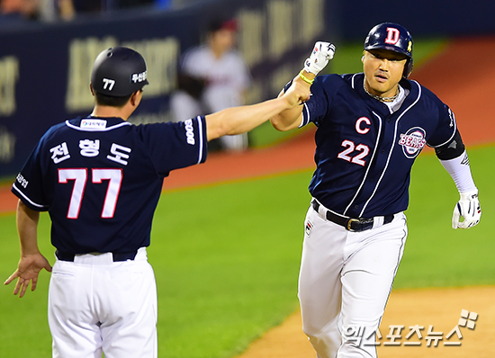 홍성흔이 10일 잠실 LG전 시즌 13호 홈런을 날렸다. ⓒ 잠실 김한준 기자 