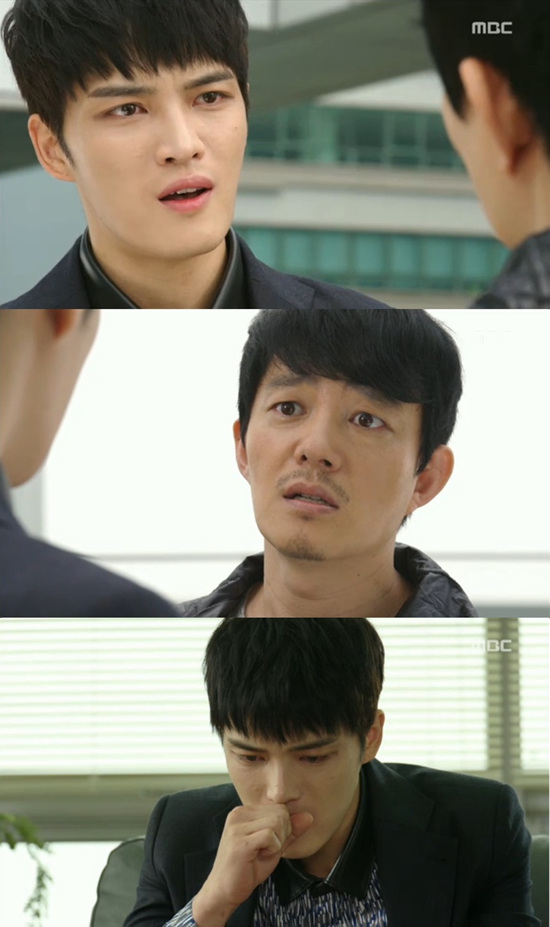 '트라이앵글' 김재중이 임시완이 친동생이라는 사실을 알았다. ⓒ MBC 방송화면