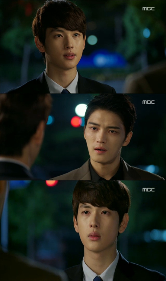 '트라이앵글' 임시완이 김재중이 친형이라는 사실에 경악했다. ⓒ MBC 방송화면