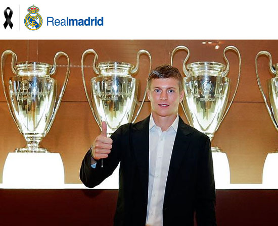 레알 마드리드 유니폼을 입게 된 토니 크로스 ⓒ 레알 마드리드 공식 홈페이지 캡쳐