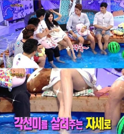 '안녕하세요' 현아가 섹시 포즈 비법을 전수했다. ⓒ KBS 방송화면