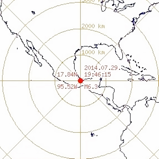 멕시코 지진 규모 6.3 