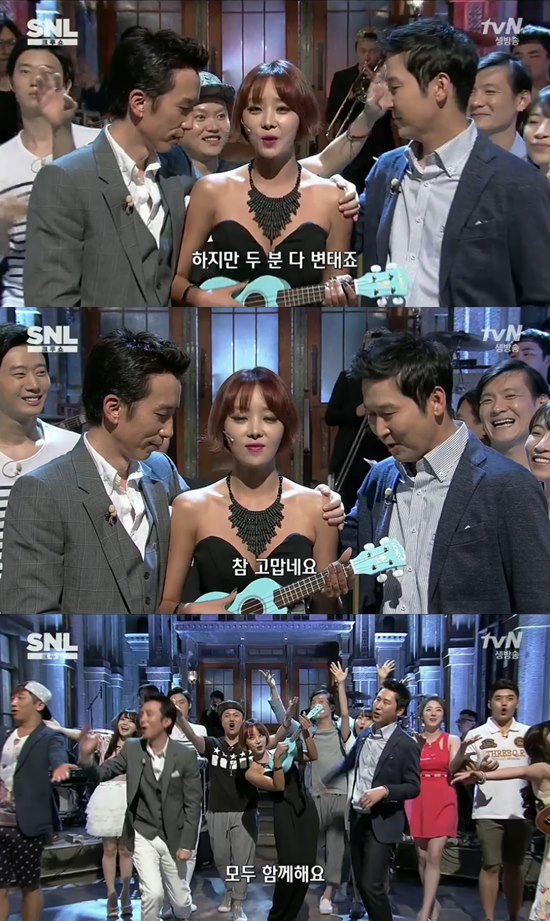 'SNL 코리아' 나르샤가 신동엽과 유희열을 디스했다. ⓒ tvN 방송화면