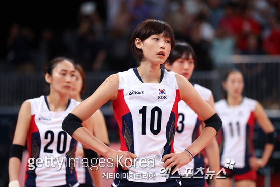 2012 런던올림픽에 출전한 한국여자배구 대표팀 ⓒ Gettyimages/멀티비츠