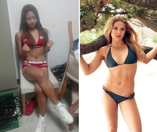 한국과 미국을 대표하는 미녀 격투기 선수 ⓒ 송가연, 론다 로우지 페이스북