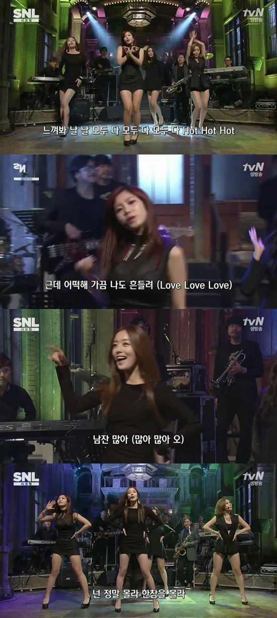 'SNL 코리아' 시크릿이 오프닝 무대를 꾸몄다. ⓒ tvN 방송화면