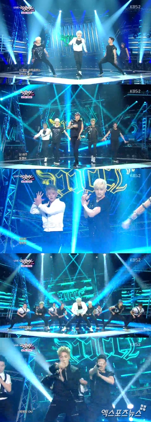 JJCC가 '뮤직뱅크'에서 화려한 댄스 퍼포먼스를 선보였다. ⓒ KBS 방송화면