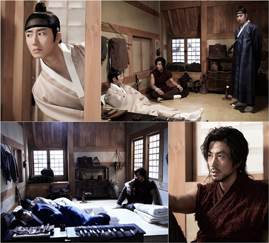 MBC 월화드라마 '야경꾼 일지'의 정일우, 정윤호, 윤태영의 스틸컷이 1일 공개됐다. ⓒ 래몽래인